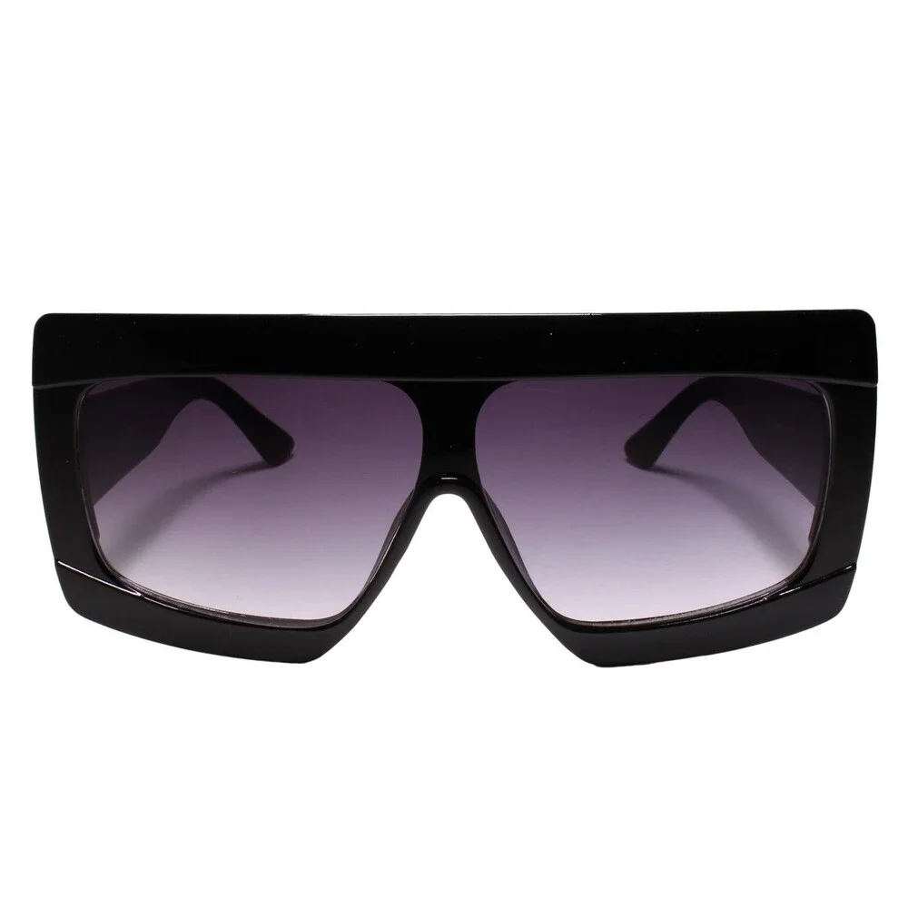 Swag Dapper Clubbing Flat Top Modern Hip Mens Womens Black Sunglasses
